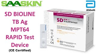 SD BIOLINE TB Ag MPT64 Rapid Test Device  Unboxing  Abbott Point of Care Testing [upl. by Sevik]