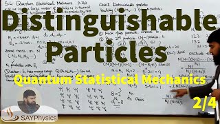 L512 Quantum statistical mechanics the general case distinguishable particles [upl. by Kciregor]