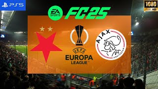 FC 25  Slavia Prag vs Ajax  UEFA Europa Leagur 2425 FULL MATCH  PS5 [upl. by Trstram]