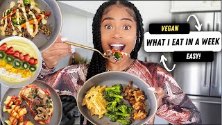 WHAT I EAT IN A WEEK 🥑 easy  homemade vegan meals [upl. by Adnim]