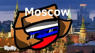 • Moskau  countryballs  ftRussia 🇷🇺  English lyrics • [upl. by Adnarram]