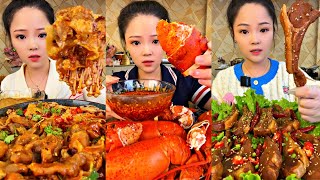 ASMR CHINESE FOOD MUKBANG EATING SHOW  먹방 ASMR 중국먹방  XIAO YU MUKBANG 20 [upl. by Oinegue822]