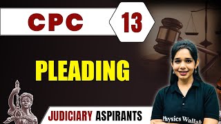 CPC 13  Pleading  Major Law  Judiciary Exam Preparation [upl. by Zahc]