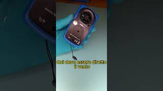 How to use a digital anemometer  anemometro digitale [upl. by Dannon55]