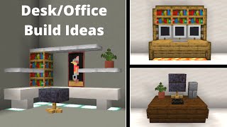 Minecraft 5 MORE Computer DeskOffice Ideas [upl. by Kalman]