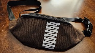 sew A fanny pack no lining with heat transfer vinyl image [upl. by Mcgrody49]