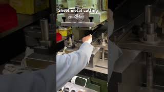 Sheet metal cutting die one shot machine toolroomfamily tools machine music cutebaby cut [upl. by Connie]