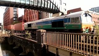 66711 GBRF Diesel Freight Locomotive powers through Lincoln Aug 29th 24 [upl. by Rahab]