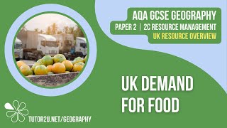 UK Demand for Food  AQA GCSE Geography  UK Overview 1 [upl. by Asaert]