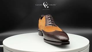 Gaziano amp Girling  Gatsby  Fox Suede amp Brown Pin Grain  Square Deco Last  360 in 4k [upl. by Rance]