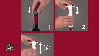 Keep Your Wine Fresh with the Vacu Vin Wine Saver Pump  WineTimeTV [upl. by Onida]