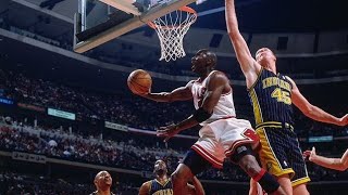 1998 ECF Bulls v Pacers Game 2 michaeljordan reggiemiller Chicagobulls indianapacers 98ecf nba [upl. by Navillus]