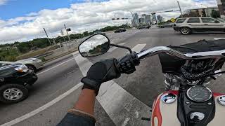 Sep 6th Fall is here Morning Cruise in Austin 2014 Harley Davidson Dyna Wide Glide [upl. by Rubbico307]