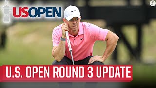 2023 US Open ROUND 3 UPDATE Rickie Fowler LEADS Rory McIlroy Chasing 5th Major I CBS Sports [upl. by Sug279]