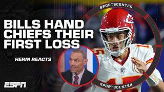 UNDEFEATED NO LONGER 😳 REACTION to Bills handing Chiefs their first loss this season  SportsCenter [upl. by Julius]