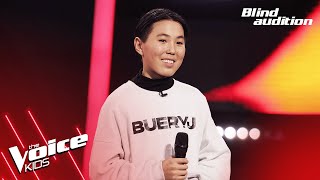 UsukhIreeduiM  quotKhairquot  Blind Audition  The Voice Kids Mongolia 2024 [upl. by Bollay532]