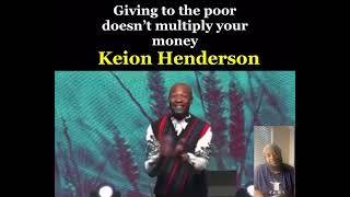 Pastor Keion Henderson Sparks outrage  There is no blessings in giving to the poor [upl. by Alick]