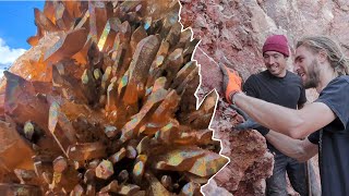 CRYSTAL MINING gets CRAZY GOOD at this secret private mine near Mount Ida Arkansas [upl. by Derrik]