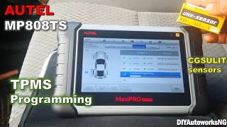 TPMS Sensor PROGRAMMING How to PROGRAM Tire sensor with AUTEL Scanner using CGSULIT TPMS sensors [upl. by Eikkin101]