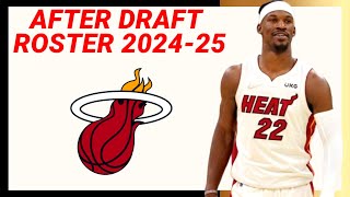 MIAMI HEAT After 2024 Draft Roster  Update No1 [upl. by Norval]