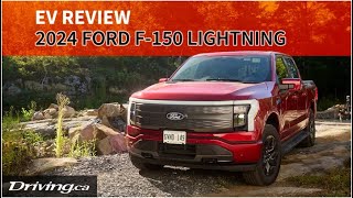 2024 Ford F150 Lightning Lariat  EV Review  Drivingca [upl. by Ellon]