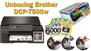 Unboxing impresora Brother DCPT500w [upl. by Dranyl]