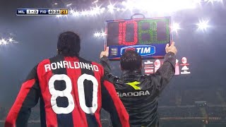 The Day Ronaldinho Substituted amp Changed the Game for Milan [upl. by Aivan]