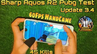 SharSharp Aquos R2 Pubg Test After New Update 34  Aquos r2 Handcam Pubg Review  60Fps Gameplay [upl. by Oinotna]