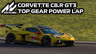 Corvette C8R GT3  Top Gear Test Track  111737  Assetto Corsa Power Lap [upl. by Pelage]