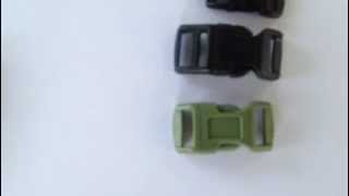 What are the Different Sizes and Types of Paracord bracelet buckles and shackles 12 inch 34 inch [upl. by Dustin270]