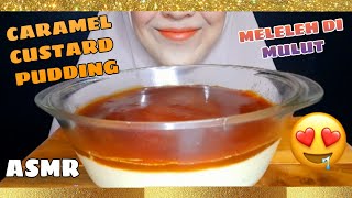 ASMR MUKBANG CARAMEL CUSTARD PUDDING  NO TALKING  Vie ASMR [upl. by Ettenawtna]