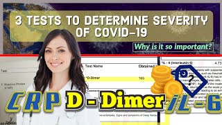 DDimer test in COVID19 amp Cost CRP in COVID19 iL6 in COVID19 DDimer Normal Range Must watch [upl. by Adnorahs]