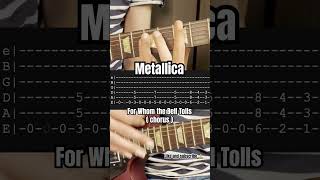 How to play For Whom the Bell Tolls chorus from Metallica [upl. by Adnirual]