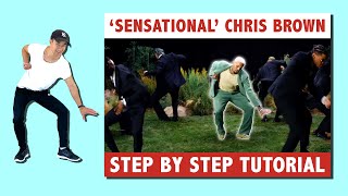 Chris Brown quotSensationalquot Dance Tutorial  Easy To Follow Tutorial [upl. by Terb]