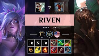 Riven Top vs Fiddlesticks Triple Kill Legendary  NA Challenger Patch 1417 [upl. by Rafter929]