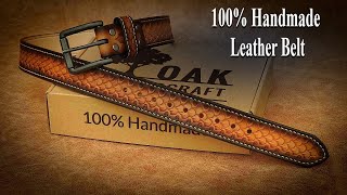 How its made  Handmade Leather Belt [upl. by Methuselah436]