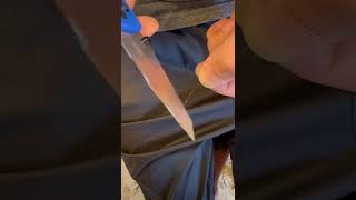 Brand new Magnacut Hogue Deka sharpened to hair popping sharpening youtubeshorts shorts knife [upl. by Arnoldo89]