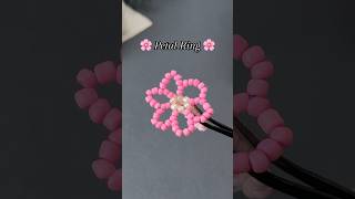 DIY Petal Ring  Step By Step Beads Jewelry Making  Nihaojewelry Jewelry Making Classes [upl. by Kcub262]