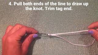 Fishing Knots How Tie a Palomar Fishing Knot [upl. by Hume394]