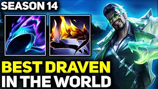 RANK 1 BEST DRAVEN IN SEASON 14  AMAZING GAMEPLAY  League of Legends [upl. by Eatnoid]