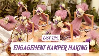 EASY TIPS FOR MAKING ENGAGEMENT HAMPER [upl. by Einaffyt]