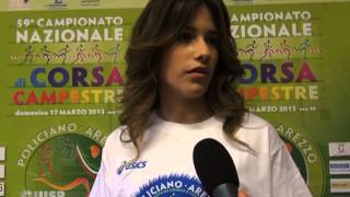 Carlotta Graverini madrina 59° corsa campestre Arezzo [upl. by Ahseral]