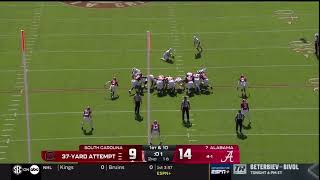 2024 USC vs Alabama  Alex Herrera 37 Yd Field Goal [upl. by Manouch893]