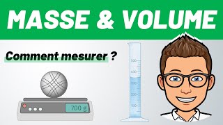 MASSE et VOLUME  comment les mesurer   Physique  Chimie  6e  Sciences [upl. by Anzovin]