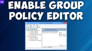 How To Enable the Group Policy Editor in Windows 10 amp 11 Home Editions [upl. by Weidman113]