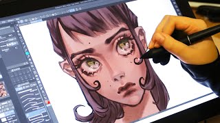 ☆ Huion Kamvas Pro 16 ☆ Review amp Speedpaint [upl. by Papageno516]