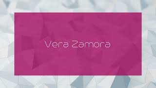 Vera Zamora  appearance [upl. by Esertal]