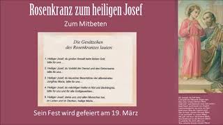 Rosenkranz zum heiligen Josef [upl. by Wildon]