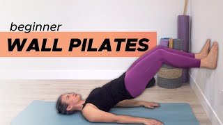 Beginner Wall Pilates  20 min athome Workout [upl. by Naugan]