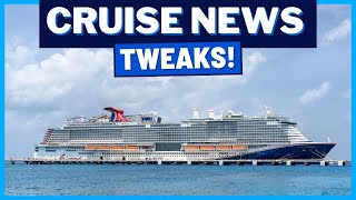 CRUISE NEWS Carnival itineraries Tweaked Terminal Change for Carnival Ship Gratuities amp MORE [upl. by Anasus]